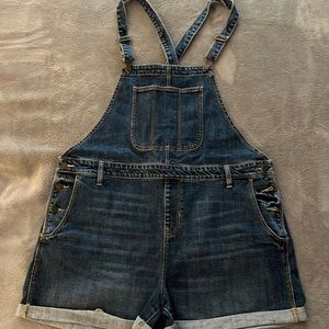 Old Navy denim short overalls size XL